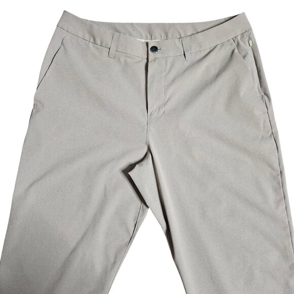 Lululemon Men's ABC Classic Fit Trouser Woven Air Beige 33x29 Stretch Golf Urban - Picture 4 of 13